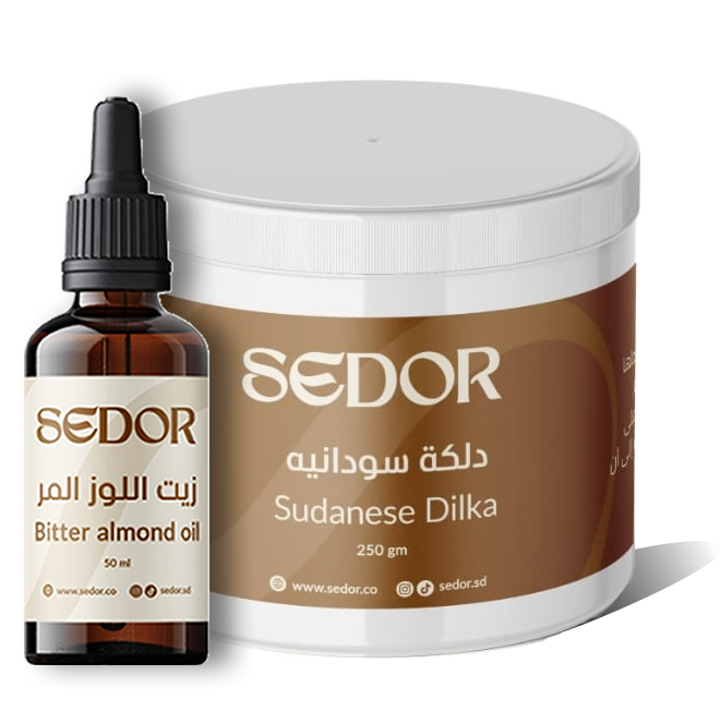 دلكة سيدور 250 جرام مع زيت اللوز المر